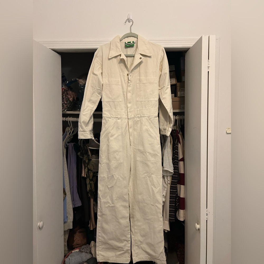 NWOT Big Bud Press White Jumpsuit